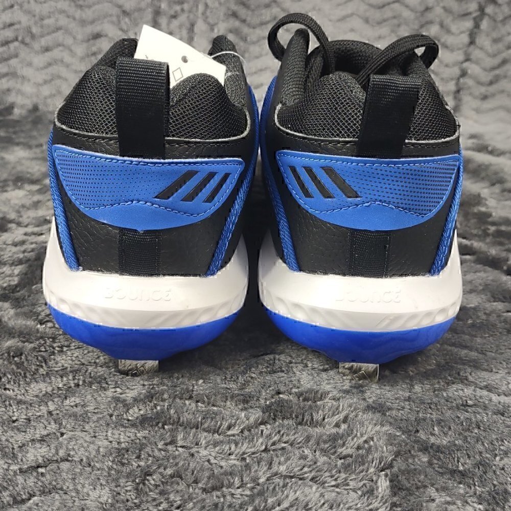 Adidas Icon 6 Bounce Mens Baseball Cleats Shoes Blue/Black FV9350 (NWT) Size 12 - Picture 3 of 7